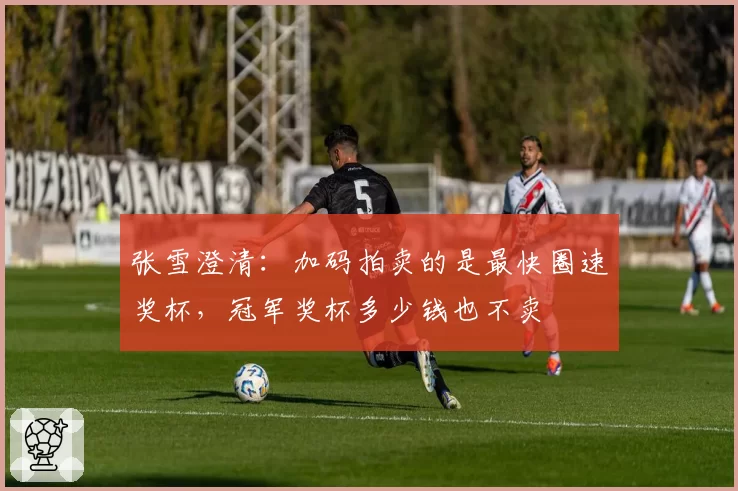 张雪澄清：加码拍卖的是最快圈速奖杯，冠军奖杯多少钱也不卖